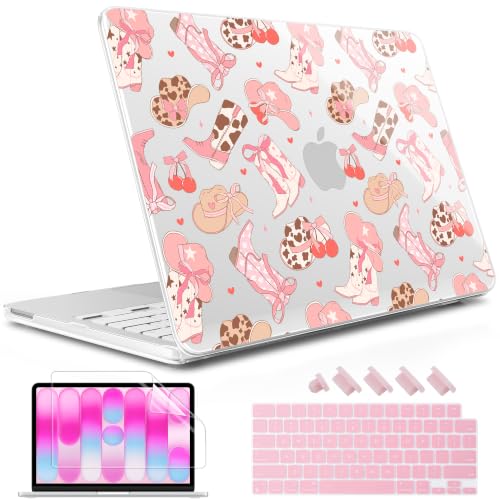 May Chen Compatible with MacBook Neo 13 inch Case 2026 Model A3404, Plastic Hard Shell,Keyboard Cover,Screen Protector,Dust Plug, for MacBook Neo 13" with A18 Pro Chip,Girly Western - color: Girly Western