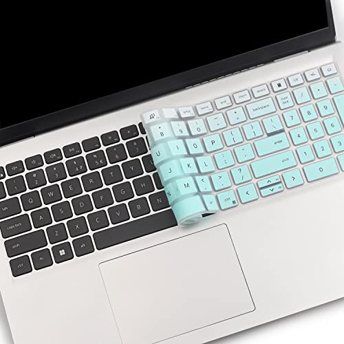 Keyboard Cover for 2026 2025 Dell 15 Laptop DC15250 DC15255 15.6" Dell Inspiron 15 3510 3511 3515 3525 3530 3535 5510 5515 5518 7510 15.6", Vostro 3510 3520 3530 5510 5515 15.6, Inspiron 7610 - color: MintGreen