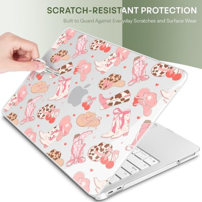 May Chen Compatible with MacBook Neo 13 inch Case 2026 Model A3404, Plastic Hard Shell,Keyboard Cover,Screen Protector,Dust Plug, for MacBook Neo 13" with A18 Pro Chip,Girly Western - color: Girly Western
