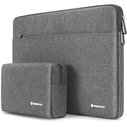 NIDOO 13-14 inch Laptop Sleeve Case Computer Notebook Bag for 13" MacBook Air / 13.5" Surface Book / 13.5" Surface Laptop 2 3 4 / Surface Book 2 3 / 13.3" ThinkPad L380 L390 Yoga /13.9" Yoga C930 - color: Grey, size: 13-14 Inch