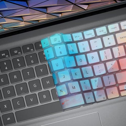 Colorful Keyboard Cover for 2025 Dell 15 Laptop DC15250 DC15255 15.6, Dell Inspiron 15 3510 3511 3515 3525 3530 3535 5510 5515 5518 7510 15.6, Vostro 3510 3520 3530 5510 5515 15.6, Inspiron 7610 - color: Colorful