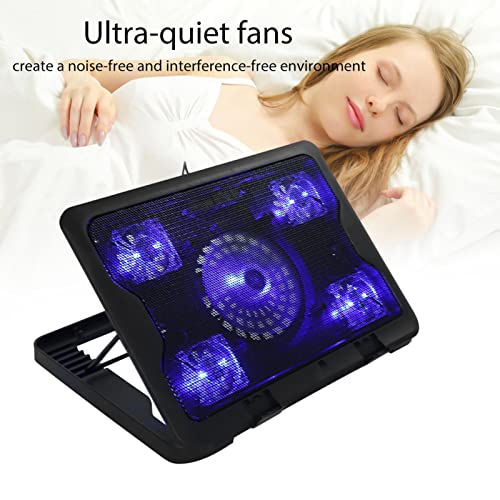 Portable Ultra Slim Silent Laptop Notebook Cooling Pad USB Powered Silent with 5 Fans Led Computer Components Tablets Laptops and Peripherals