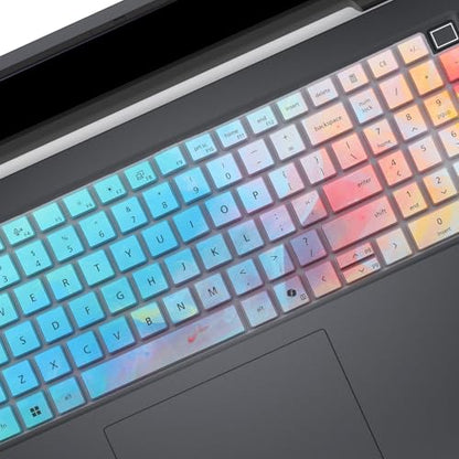 Keyboard Cover for 16" Dell Pro 16/Pro 16 Plus/Pro Max 16 PB16250 PB16255 PC16250 PC16255 MC16250 MC16255 & Pro Max 18 Plus MB1825 (NOT FIT Pro 16 Premium, Dell Pro 3/5/7 16")-Stylish Colorful - color: Colorful