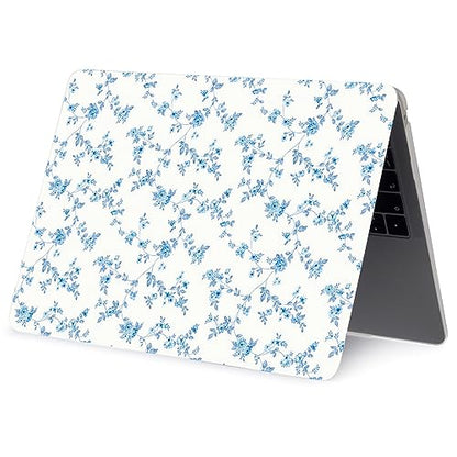 LanBaiLan Compatible with MacBook Air 13 inch Case M5 2026 M4 2025 M3 M2 2024-2022 A3449 A3240 A3113 A2681, 13.6 Plastic Hard Shell Case & Keyboard Cover, Engraved Floral - color: Engraved Floral