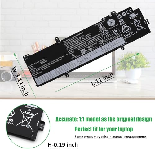 L21M4P72 L21L4P71 Laptop Battery Replacement for Lenovo ThinkPad T14 P14s Gen 3 ThinkPad T14 P14s Gen 4 Series SB10W51966 5B10W51865 L21M4P71 L21C4P71 L21D4P71 L21M3P71 L21L3P71 15.44V 52.5Wh - style: Battery L21M4P72