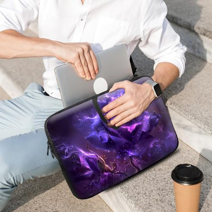 14 15 15.4 15.6 inch Laptop Handle Bag Computer Bag, Pouch Holder Notebook Sleeve Cover Soft Case Compatible for Dell,Lenovo,Toshiba HP, Asus Notebook-Purple Rose - color: Purple Rose