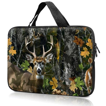14" 15" Laptop Handle Bag Computer Bag,14.2" 15.4 inch Pouch Holder Notebook Sleeve Cover Compatible for Dell,Lenovo,Toshiba HP, Asus Notebook Messenger Briefcase-Maple Elk - color: Maple Elk