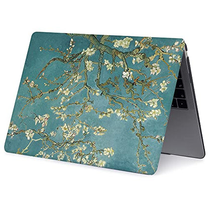 Bandless Case Compatible with MacBook Air 13 Retina 2020 2019 2018 Release A2337 M1 A2179 A1932, Printed Hard Shell & Keyboard Cover Laptop Sleeve for inch Touch ID, Almond A2337 (Air ID 2018-2020) - color: Almond Blossom, size: A2337/A2179/A1932 (Air 13