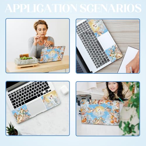 SUPERDANT Laptop Notebook Skin Sticker Cover Decal Renaissance Laptop Protector Notebook PC Computer Art Protector Universal Notebooks Art Decal Fits 12" 13" 13.3" 14" 15" 15.4" 15.6 inch Blue Orange