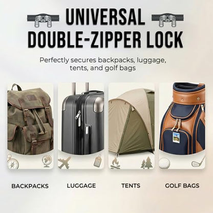 TRAVOCE TSA Approved Luggage Locks - Heavy Duty 3 Digit Combination Cable Lock, Search Alert for Suitcases, Backpacks, Golf Bags, Tents, Violin and Camera Cases, 2 Pack, Black - color: Black 2 Pack