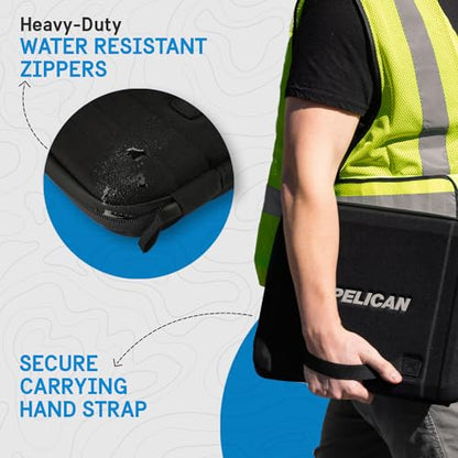 Pelican Adventurer Laptop Bag/Case with Secure Zip Lock (14.2 Inch) - Black | Scratchproof, Waterproof, and Heavy Duty Laptop Sleeve with Elastic Carrying Handle for All Laptops from 12 to 14.2 Inches - size: 14.2 Inch - Adventurer Series
