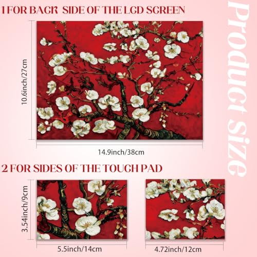 SUPERDANT Laptop Skin Sticker Flowers Laptop Decals Personalized Universal Notebook Computer Wrap Vinyl Skin Stickers Cover Art Decal Removable 12-15.6 Inch Waterproof Scratch-Resistant Gifts