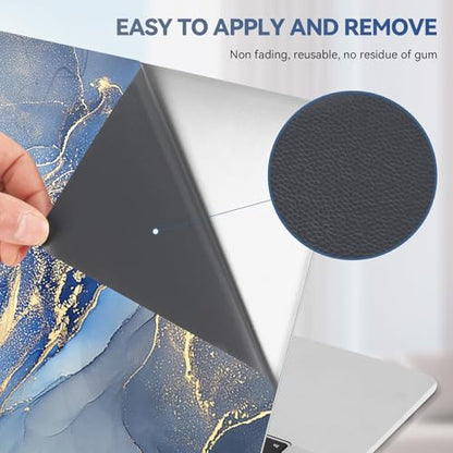 ArtSo Laptop Skin Sticker Decal, 17 17.3inch Laptop Netbook PC Notebook Universal Vinyl Reusable Skin Sticker Cover Personalized Art Case Protector, Blue Yellow Marble - color: Blue Yellow Marble