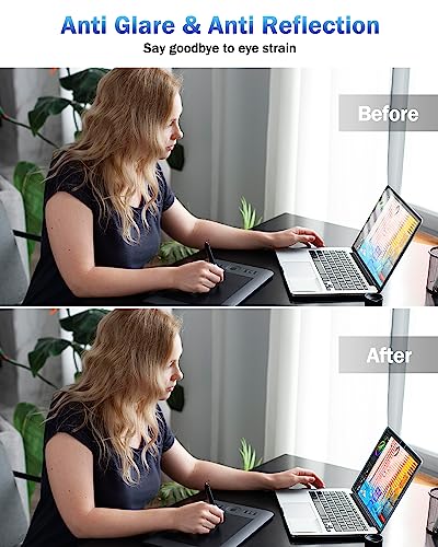F FORITO 2-Pack Anti Blue Light Matte Screen Protector Compatible with MacBook Air 15.3 inch (2026-2023, M5, M4, M3, M2), Eye Protection Blue Light Blocking Anti Glare Computer - size: for MacBook Air 15.3" (2023-2025, M2,M3,M4)