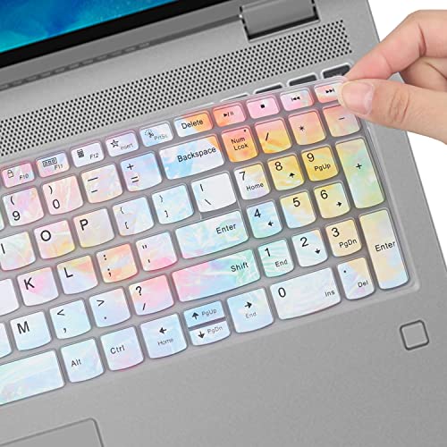 Keyboard Cover for Lenovo Yoga 7i 15.6" 16", Ideapad 3/Idepad 3i/Ideapad 5/Ideapad 5 15.6 17.3, Lenovo Flex 5 15.6, Yoga Slim 7 15, ideaPad Slim 7 15.6, ThinkBook 15/15P G2 G3 G4 - color: Colors