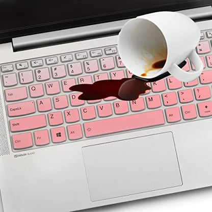 Keyboard Cover for Lenovo IdeaPad 5 5i 2-in-1 14", IdeaPad Flex 5 5i 14", IdeaPad Slim 5 5i 14", Ideapad 5 5i 14", Ideapad Pro 5 5i 14, Lenovo Slim 7 7i 14", Lenovo Yoga 7 7i 14" (Gradual Pink) - color: GradualPink