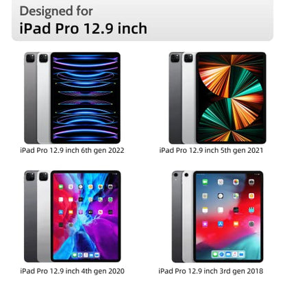 2 PACK Paper Screen Protector for iPad Pro 12.9-Inch (2022/2021/2020/2018), Matte Anti Glare Blue Light Premium PET Film Feel Paper iPad Screen Shield, High Touch Sensitivity - size: iPad 12.9 inch
