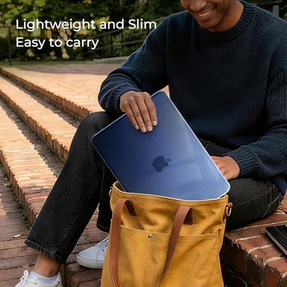 EooCoo Case for MacBook Neo 13 inch 2026, Scratch Resistant, Crystal Indigo | Lightweight, Sturdy, Easy Snap-On, Against Scratches & Everyday Bumps, Model A3404 with A18 Pro Chip - color: Crystal Indigo, size: Neo 13-inch