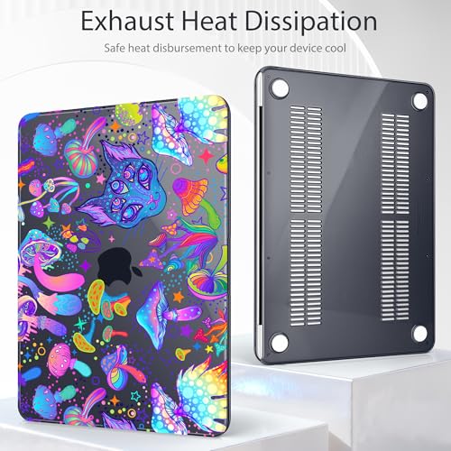 Tuiklol for 2026 MacBook Neo 13 Inch A18 Pro Chip Case, (Model A3404) Anti-Scratch Anti-Drop Slim Hard PC Shell Case with Shockproof Protective MacBook Neo Laptop Cover, Magic Mushrooms - color: Magic mushrooms