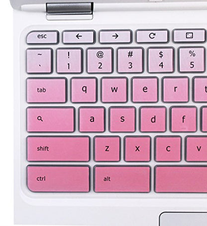 YYubao Keyboard Skin Cover Compatible with 11.6" Lenovo Chromebook C330, Chromebook N20 N21 N22 N23 100e 300e 500e, 11.6" Flex 11 Chromebook, 14" Chromebook N42 N42-20 -Ombre Pink - color: Ombre Pink