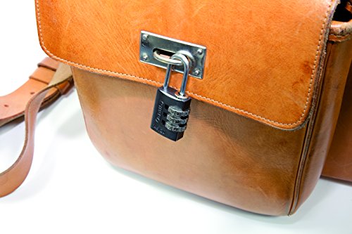 ABUS 145/20 Non-TSA Small Combination Lock for Luggage, Backpack, Resettable, Black - color: Black, size: 20 mm