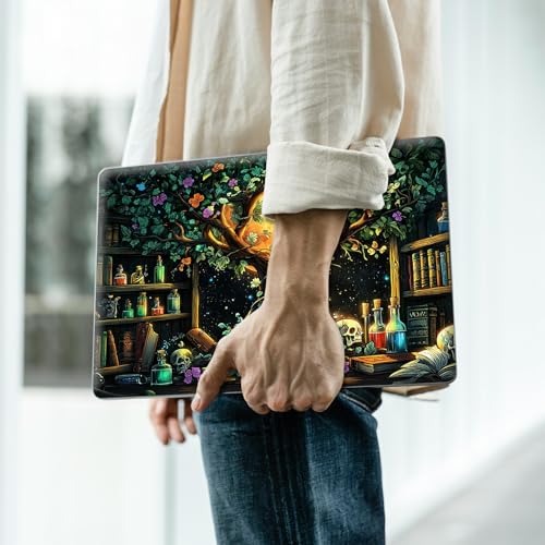 Reusable Universal Laptop Skin Sticker, Cut to Fit for 11.6–15.6 Inch Laptops, Waterproof Protective Film, No-Residue - Magic Tree - color: Magic Tree