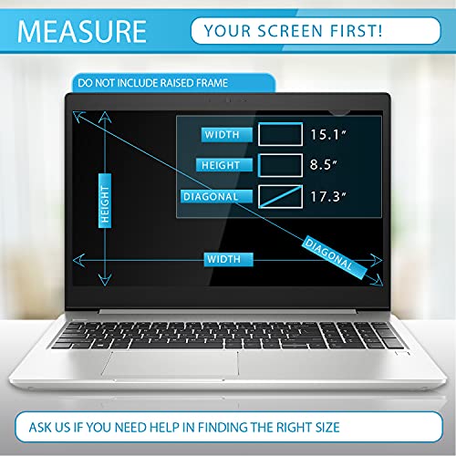 Anti-Glare and Anti Finger Print Screen Protector (3 Pack) for 17.3 Laptop - color: 17.3" Screen Protector