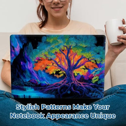 Reusable Universal Laptop Skin Sticker, Cut to Fit for 11.6–15.6 Inch Laptops, Waterproof Protective Film, No-Residue - Color Tree - color: Color Tree