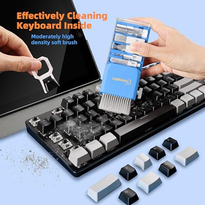 Keyboard Cleaner Laptop Cleaning Kit, Keyboard Cleaning Kit Laptop Cleaner, Electronics Cleaning Tool, Pink, Blue