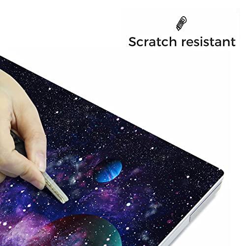 Laptop Skin Sticker,13.3 14 15 15.4 15.6 inch Laptop Skins,Universal Vinyl Decal,Dustproof Scratch Resistant Reusable Cover Protector with Free 2 Wrist Pads (World Map 2) - color: World Map 2