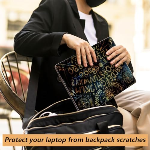 Laptop Skin Sticker for 12.1”-15.6“ Laptops (Fits 13”, 13.3”, 14”, 15”, 15.4”) | Protective Universal Reusable Vinyl Art Decal Cover | Waterproof & Scratch-Resistant-Spirit Ouija Board - color: Spirit Ouija Board