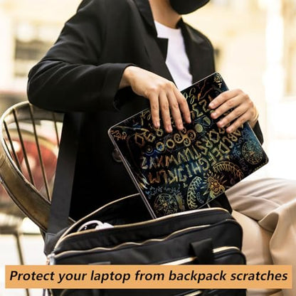 Laptop Skin Sticker for 12.1”-15.6“ Laptops (Fits 13”, 13.3”, 14”, 15”, 15.4”) | Protective Universal Reusable Vinyl Art Decal Cover | Waterproof & Scratch-Resistant-Spirit Ouija Board - color: Spirit Ouija Board