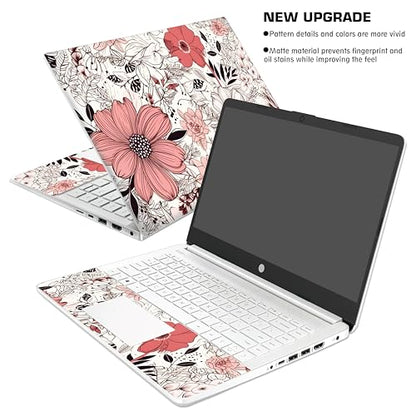 Laptop Skin Decal HP 14" - Botanical, Laptop Cover Sticker, No Cutting Required, No Bubble, Waterproof, Scratch Resistant - Including Wide Screen and Wrist Pad - size: 14 inch