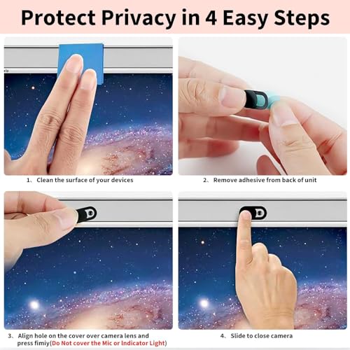 11 Pack Webcam Cover Slide Ultra-Thin Laptop Camera Protector Compatible with Laptop Computer iPad Phone 003in Thick Web Blocker Protect Your Privacy and Security