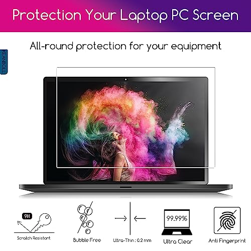 15.6 inch Laptop Screen Protector Tempered Glass Compatible with Other All 15.6" Laptops Portable Monitor with 16:9 Aspect Ratio,(345x194 / W x H)-Ultra Clear & 9H Hardness ,15.6 Tempered Glass Shield - size: Glass-15.6-Inch 16:9