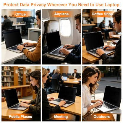 Magnetic Privacy Screen for MacBook Air 15 Inch (2023-2026, M2, M3, M4, M5) | Removable Reduce Eye Strain Laptop Privacy Screen Shield and Anti Scratch Protector for Mac 15.3in - size: for MacBook Air 15 Inch
