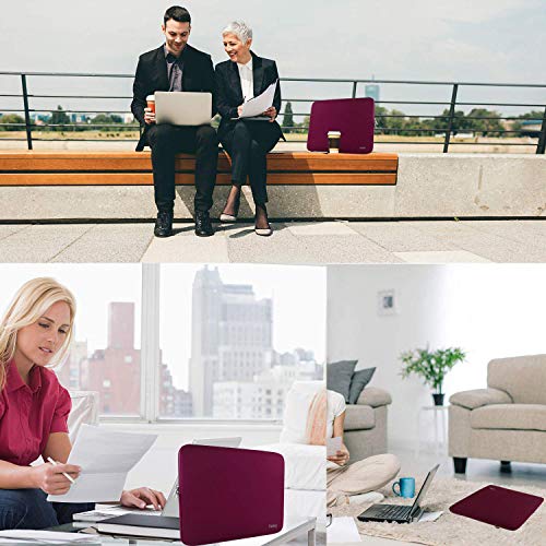 Laptop Sleeve,13-13.3 Inch Resistant Neoprene Laptop Sleeve/Notebook Computer Pocket Case/Tablet Briefcase Carrying Bag Compatible with MacBook Pro,MacBook Air,Notebook Computer-(Wine Red) - color: red, size: 13.3 inch