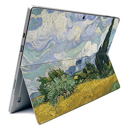 MightySkins Skin for Microsoft Surface Pro 7 - Wheatfield with Cypresses | Protective, Durable, and Unique Vinyl Decal Wrap Cover | Easy to Apply, Remove, and Change Styles | Made in The USA - color: Wheatfield With Cypresses