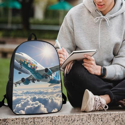 Laptop Backpack with Pocket, Large, Adjustable 17 Inch Bag, Waterproof | Airplane Computer Bag for Work, Breathable, Expandable Backpack for Women Men, Portable