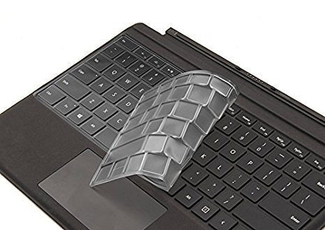 XSKN Keyboard Skin for Microsoft New Surface Pro Surface Pro 4 (2017 Released) Ultra Thin Clear TPU Keyboard Cover Protector, US Layout