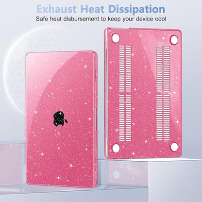 May Chen for 2026 MacBook Air 15 inch Case 2025 2024 2023 A3448 M5 A3241 M4 A3114 M3 A2941 M2 with Liquid Retina Display & Touch ID, Plastic Hard Shell with Keyboard Cover - Peach - color: Peach