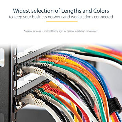 StarTech 3ft CAT6 Ethernet Cable - Green CAT 6 Gigabit Ethernet Wire -250Mhz 100W PoE RJ45 UTP Molded Network Patch Cord with Strain Relief (C6PATCH3GN) | 250MHz bandwidth, Gold-plated RJ45, Patch Cable, Ethernet Cord, UTP Molded Network, Strain Relief, 1