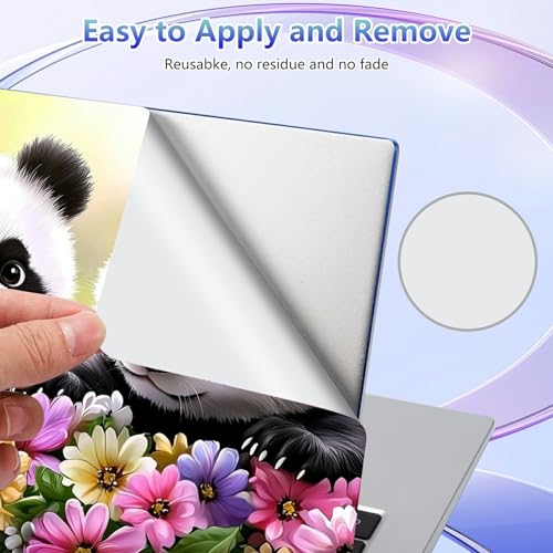 Laptop Skin Sticker Decal Cover,Two Cute Pandas | DIGTIALL Universal Laptop Skin Sticker, Waterproof Removable Notebook Decal Protector Cover for 12 13 14 15 Inch Laptops - color: Two Cute Pandas
