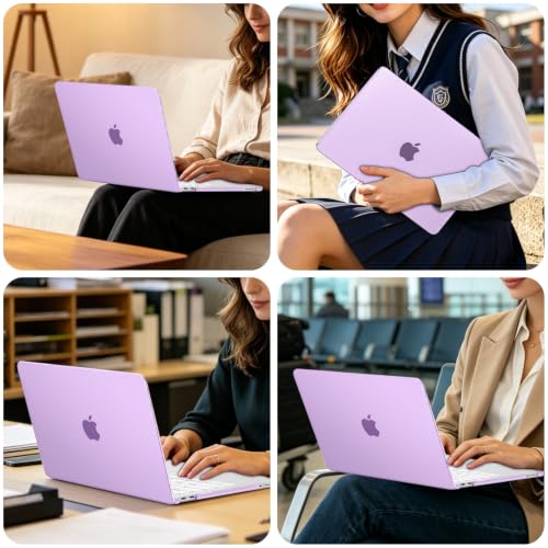 MOSISO Compatible with MacBook Neo Case 13 inch 2026 Release Model A3404 | Seamlessly Closes & Fingerprint-Resistant Protective Hard Shell Cover, Great for Work Travel Study Daily Use, Purple - color: Purple