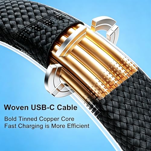 USB C to USB C Cable,[MFi Certified] 60W C to C Cable Fast Charging for Apple iPhone 17 Pro Max/17e/ 17 Air/17 Pro/16 Pro Max/15Plus,iPad Pro 13-inch/iPad Air/iPad-mini,Samsung Galaxy S26,45W/35W/20W - size: 3FT