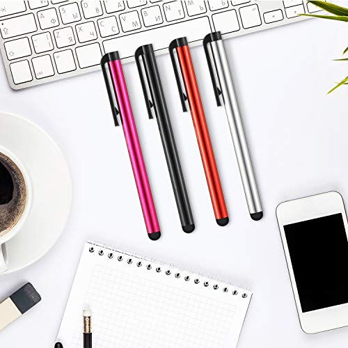Outus 60 Pieces Stylus Pens Slim Capacitive Stylus Touch Pens for Universal Touch Screens Devices, Compatible with iPhone, iPad, Tablet (10 Colors)