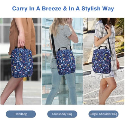 Dadanism 9-11 Inch Tablet Sleeve Bag Carrying Case with Shoulder Strap for iPad (A16) 11", iPad 10th Gen 10.9", iPad Air M4/Pro M5 11", iPad 9/8/7th 10.2", Galaxy Tab A11+ Plus 11", Night Blue - color: Night Blue, size: 9-11 Inch