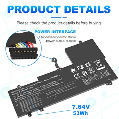 L15L4PC2 L15M4PC2 Laptop Battery Compatible with Lenovo Ideapad Yoga 710-11 710-14IKB 710-14ISK 710-15IKB 710-15ISK 710-151KB 710-14ISK-IFI 710-14ISK-ISE Series Notebook 5B10K90802 5B10K90778