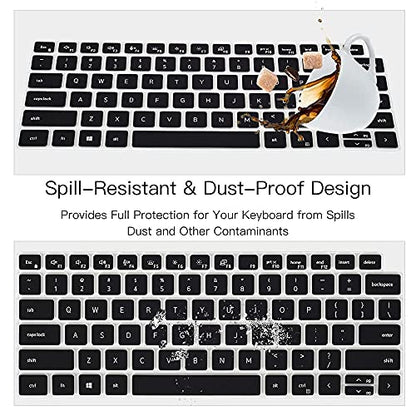 Keyboard Cover for Dell Latitude 3440 5440 5430 5431 5420 14", Dell Latitude 14" 7440 7430 7420 7410, Dell Latitude 14" 9420 9430, Dell Latitude 9520 9510 7520 15.6" Keyboard Skin Protector, Black - color: Black