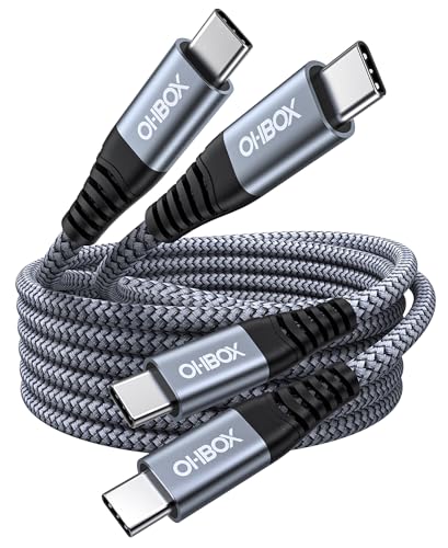Short USBC to USBC Cable 3FT, 60W USB Type C Fast Charging Cable for Car | Durable iPhone USB C Charger Cable USB C Cord for iPhone 17/16/15/Pro Max/Plus, Samsung Galaxy and More-2Pack - color: Grey, size: 3FT, style: USB C to USB C